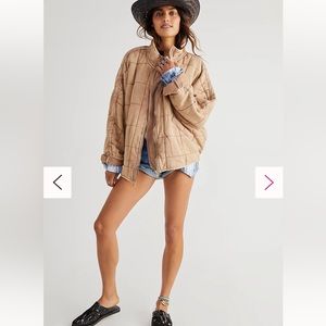 Free People Dolman Quilted Coat